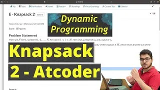 Thumbnail: Knapsack 2 Atcoder Tutorial With Code: Dynamic Programming | CP Course| EP 96