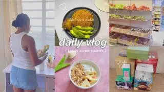 Thumbnail: living alone diaries 🌷| days in my life | Grocery shopping | home cooking, life as an introvert