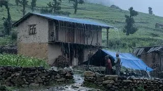 Thumbnail: RELAXING Heavy Rain & Peaceful Village Life in Nepal 🌿 | IamSuman 