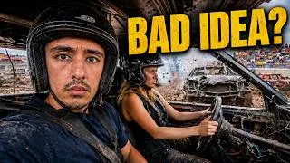 Thumbnail: They Warned Me Not to Ride in a Demolition Derby ( I Got Hurt.. )
