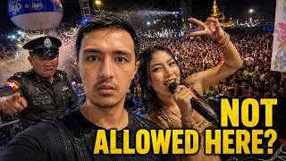 Thumbnail: I Snuck Onto Myanmar’s Main Stage.. Then Police Came.. Myanmar New Year Water Festival Thingyan 🇲🇲