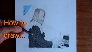 Thumbnail: How to draw Benny Andersson (ABBA) in pencil/crayon.