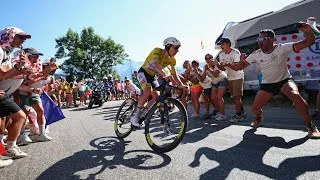 Thumbnail: Alpe d’Huez FASTEST EVER ASCENT! Tadej Pogačar beats Marco Pantani! Tour de France 2026