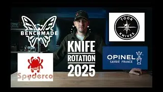 Thumbnail: Knife rotation for 2025 // Benchmade Spyderco Toor Knives Opinel Kershaw Rambo Knife