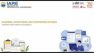 Thumbnail: IARE: Planning Monitoring and Continuing Studies (PMCS)