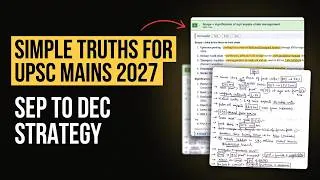 Thumbnail: SIMPLE But LOST Truths of UPSC Mains (From My Mains 2026 Experience)