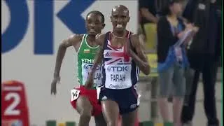 Thumbnail: Men's 10,000m, 2011 IAAF Daegu World Athletics Championships. Mo Farah UK vs Ibrahim Jelian ETH!!!!!