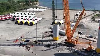 Thumbnail: Llegada de componentes del parque eólico marino de Windanker, en Alemania 🌊