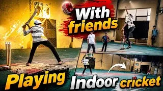 Thumbnail: Playing indoor Cricket!