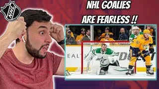 Thumbnail: Reacting to NHL SAVES WITH NO MASK !! | BASKETBALL FAN REACTS