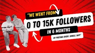 Thumbnail: Fitness Influencers: "We Went From 0 To 15K Followers in 6 Months By Posting Every. Single. Day!"