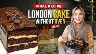 Thumbnail: Viral London Cake Recipe 🍫 | Dubai Chocolate Style London Cake | Easy Bakery Style Cake