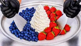 Thumbnail: ASMR | Ice Cream Rolls - Whipped Cream & Berries