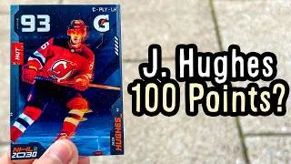 Thumbnail: Can Jack Hughes Hit 100 POINTS? NHL 2030 HUT Card Review