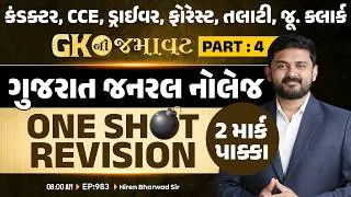 Thumbnail: ગુજરાત જનરલ નોલેજ | GK ની જમાવટ | One Shot Revision | Gujarat GK 2026 | Hiren Sir | PART : 4