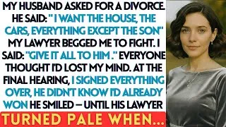 Thumbnail: My Husband Took Everything in the Divorce — He Had No Idea What He Was Really Taking and......