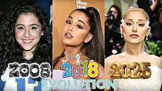 Thumbnail: Ariana Grande evolution from 2001 to 2025 |