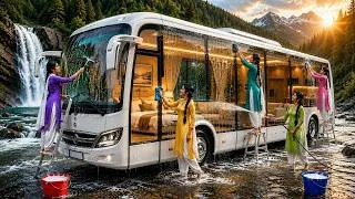 Thumbnail: नदी के अंदर मिली पुरानी ट्रेन 😱 |Village Girls Found a Giant Double-Decker Bus Underwater