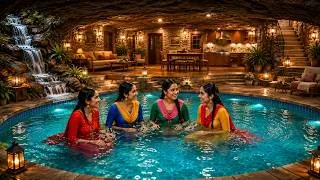 Thumbnail: 4 Sisters Built a Secret House Inside a Giant Tree 😱 | #pool #viral