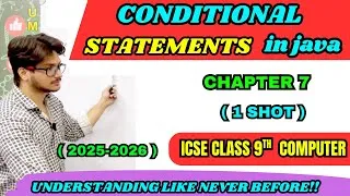 Thumbnail: Conditional Statements in Java | ICSE Class 9 Computer Chapter 7 | if else switch case explanation
