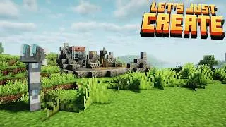 Thumbnail: I built my FIRST Iron Farm on the Let's Just Create SMP... but it didn't work how it's supposed to?