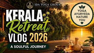 Thumbnail: Kerala Yoga Retreat 2026 Vlog | Ayurveda, Backwaters and Wellness Journey