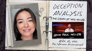 Thumbnail: Mica Miller Case: Deception Detection Analysis of John Paul Miller's Announcement of Her Death