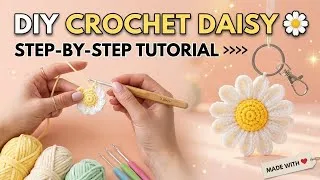 Thumbnail: DIY Crochet Daisy Flower 🌼 Easy Tutorial for Beginners#diy #crochet #trending 