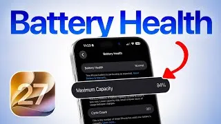 Thumbnail: iOS 27 Battery Health - Did Apple Finally Fix it ? 