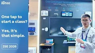 Thumbnail: Smart Classroom in Action at ISE 2026 | iDste NC-03P All-in-One Control Solution 🚀
