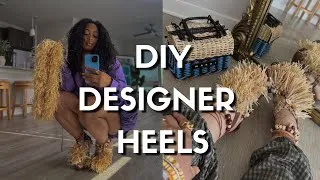 Thumbnail: i made these shoes for Beyoncé (DIY raffia heels)