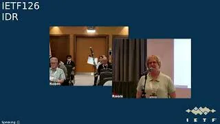 Thumbnail: IETF 126: Inter-Domain Routing (IDR) 2026-07-24 14:00