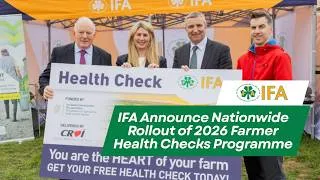 Thumbnail: IFA Announce Nationwide Rollout of 2026 Farmer Health Checks Programme