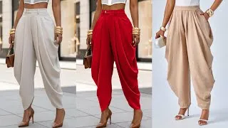 Thumbnail: How to Cut and Sew a  Draped Cowl Pants | Easy Step-by-Step Harem Pant Trouser. DIY Cowl Pant
