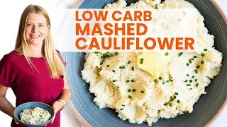 Thumbnail: CAULIFLOWER MASHED POTATOES | 5 simple ingredients, low carb side dish