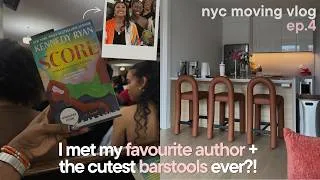 Thumbnail: NYC MOVING VLOG final ep. | my apartment is coming together + i went to a book launch in the city!🚕🍎