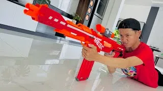 Thumbnail: NERF WAR SUPER NERF GUN AND FOOD BATTLE 2
