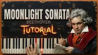 Thumbnail: MOONLIGHT SONATA 1st Movement | Beginner Piano Tutorial (Slow, Detailed)