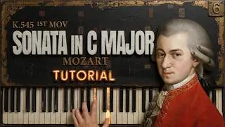 Thumbnail: SONATA no. 16 IN C MAJOR K. 545 by Mozart | Piano Tutorial (Part 1) Slow, Detailed