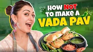 Thumbnail: Home Cooked Vada Pav | Public Taste Review! @ihansika