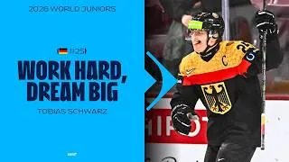 Thumbnail: Tobias Schwarz: Work Hard, Dream Big | 2026 #WorldJuniors #IIHF