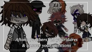 Thumbnail: Aftons (+others) do your dares & answer your questions || MY AU ⚠️ || Afton Family