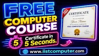Thumbnail: Computer Course Free with Certificate | MS Office + Internet + Cyber Security