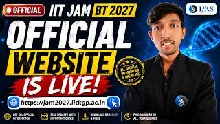 Thumbnail: IIT JAM BT 2027 | Official Website launched !!!
