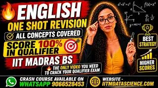 Thumbnail: 🔥ENGLISH in OneShot | All Concepts Covered | Score 100% in Qualifier | IIT Madras BS | REVISION