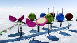 Thumbnail: Satisfying GIANT Popsicle Domino Effect Simulation!