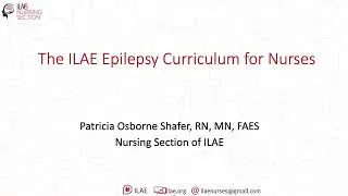 Thumbnail: ILAE Epilepsy Curriculum for Nurses
