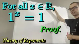 Thumbnail: Proof that 1^x = 1 for all real numbers x (ILIEKMATHPHYSICS)