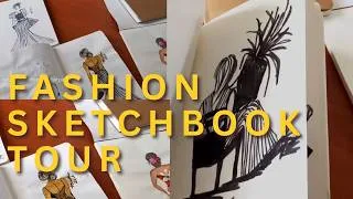 Thumbnail: fashion sketchbook tour ☕️ slow living | silent vlog 