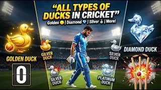 Thumbnail: The Different Types of Ducks in Cricket: Golden, Diamond, and More | ilmi jahan sports